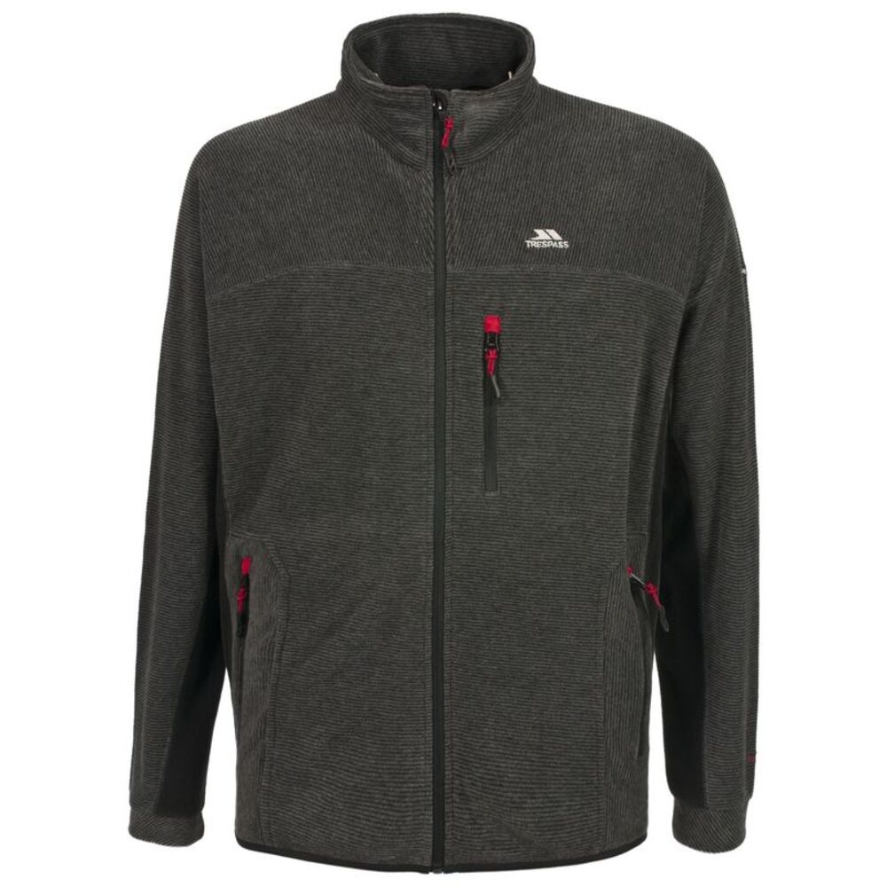 Trespass Mens Jynx Full Zip Fleece Jacket / Black